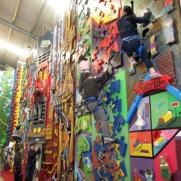 ESOL Business students visit Extreme Edge Rock Climbing