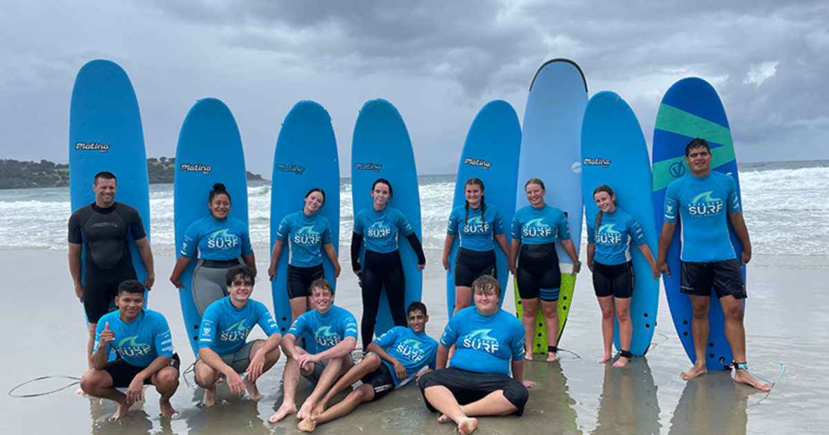 Outdoor Education students attend scuba and surf camp Macleans College