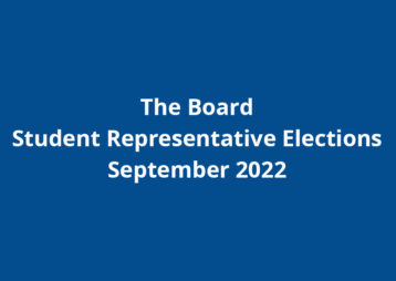 School board student rep elections sept 2022