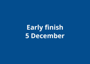 Early finish 5 december