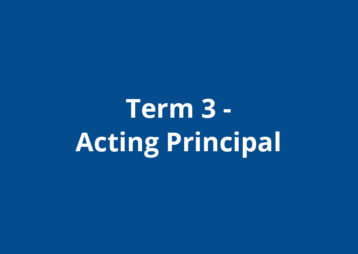 Term 3 acting principal