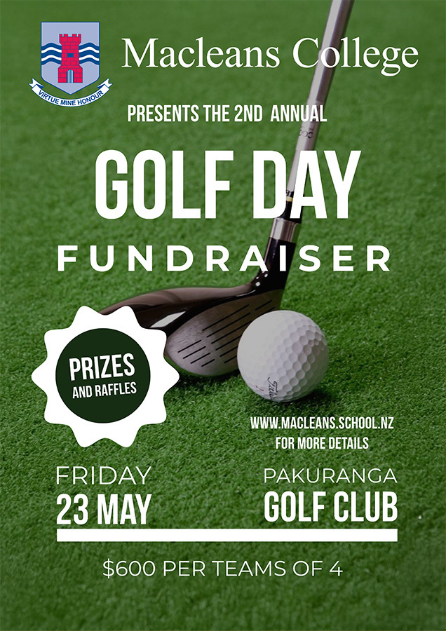 Macleans College Golf Day 2025 Fundraiser