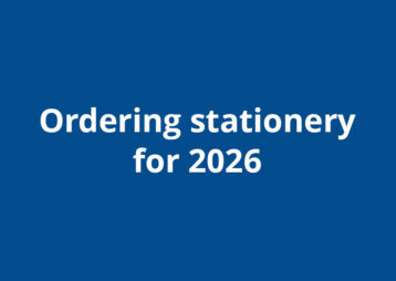 Ordering stationery 2026