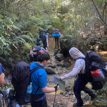 Year 11 Challenge students at Macleans College tackle demanding Crosbies Hut hike