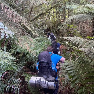 Year 11 Challenge students at Macleans College tackle demanding Crosbies Hut hike