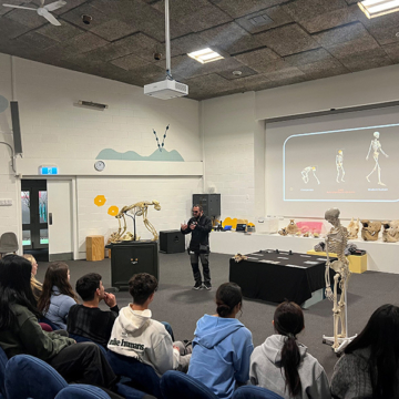 Macleans College biology students explore human evolution at Auckland Zoo