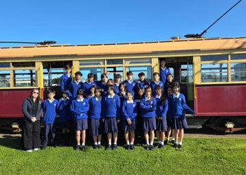 Year 9 ESOL students at Macleans College explore innovation at MOTAT