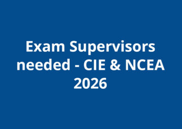 Exam Supervisors needed - Cambridge and NCEA Examinations 2026 Macleans College