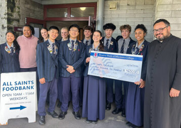 Macleans College community unites to support All Saints Church Food Bank