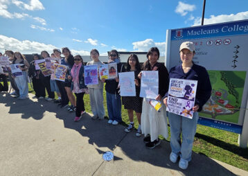 Macleans College Zonta Club walks for gender equality