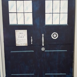 Tardis backdrop for photographs