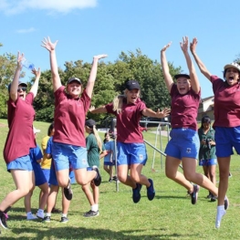 Mansfield students at Athletics Day