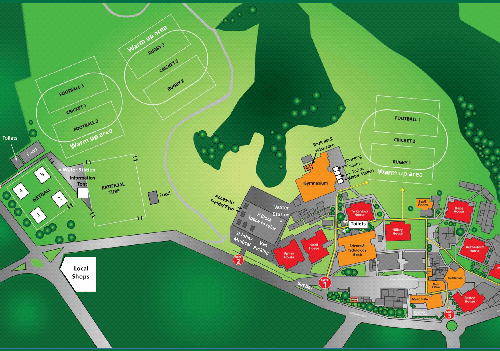 Macleans College Sports Fields Map